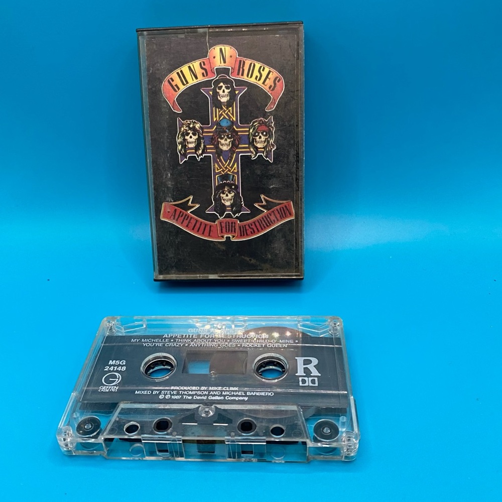 Guns N Roses Cassette Appetite For Destruction 1987 Welcome To The Jungle